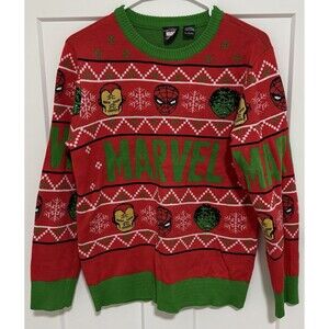 Marvel Christmas Sweater  Ladies XL Or Youth